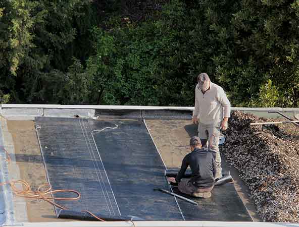 Réfection complète de toit-terrasse bitumé en Corse